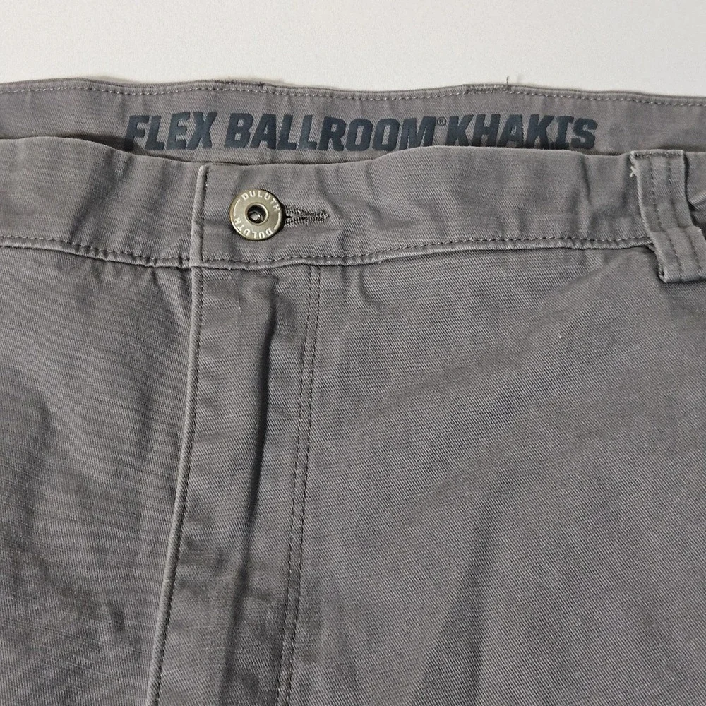 Duluth Pant Mens 46x30 Flex Ballroom Khakis Cargo Utility Relaxed Straight‎